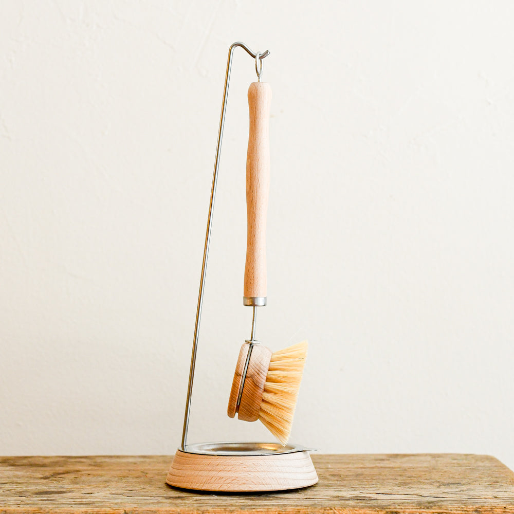 Seconds 10% off*– Carved dish brush holder with double base