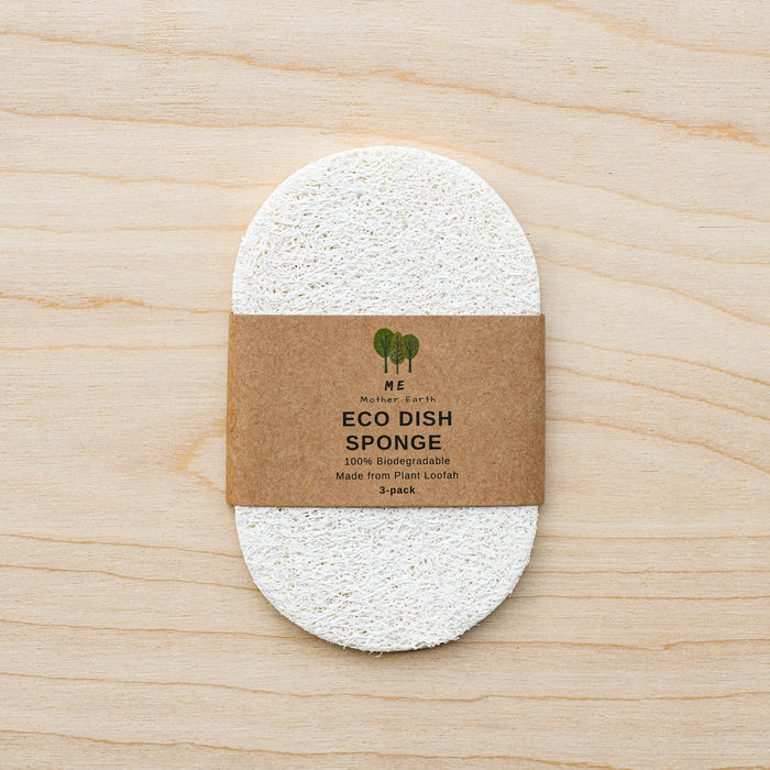Loofah Dish Sponge, From a Natural Plant, Plastic-Free